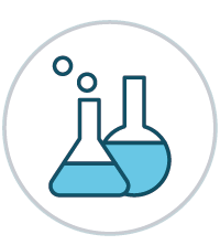 a erlenmeyer flask and a florence flask